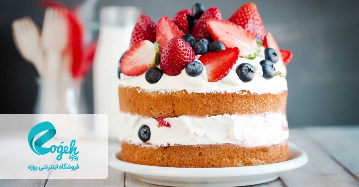 پخت کیک توت فرنگی