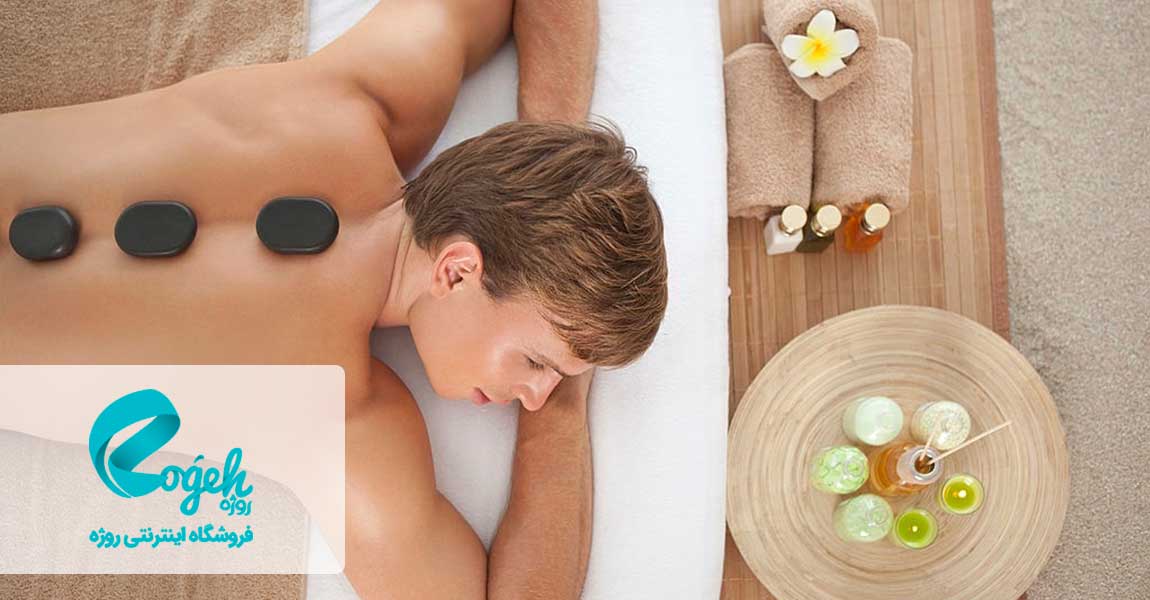 فواید ماساژ با سنگ های داغ