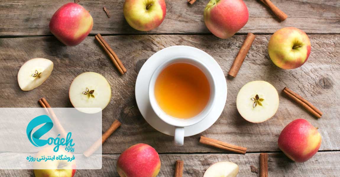 آب سیب داغ و دارچین