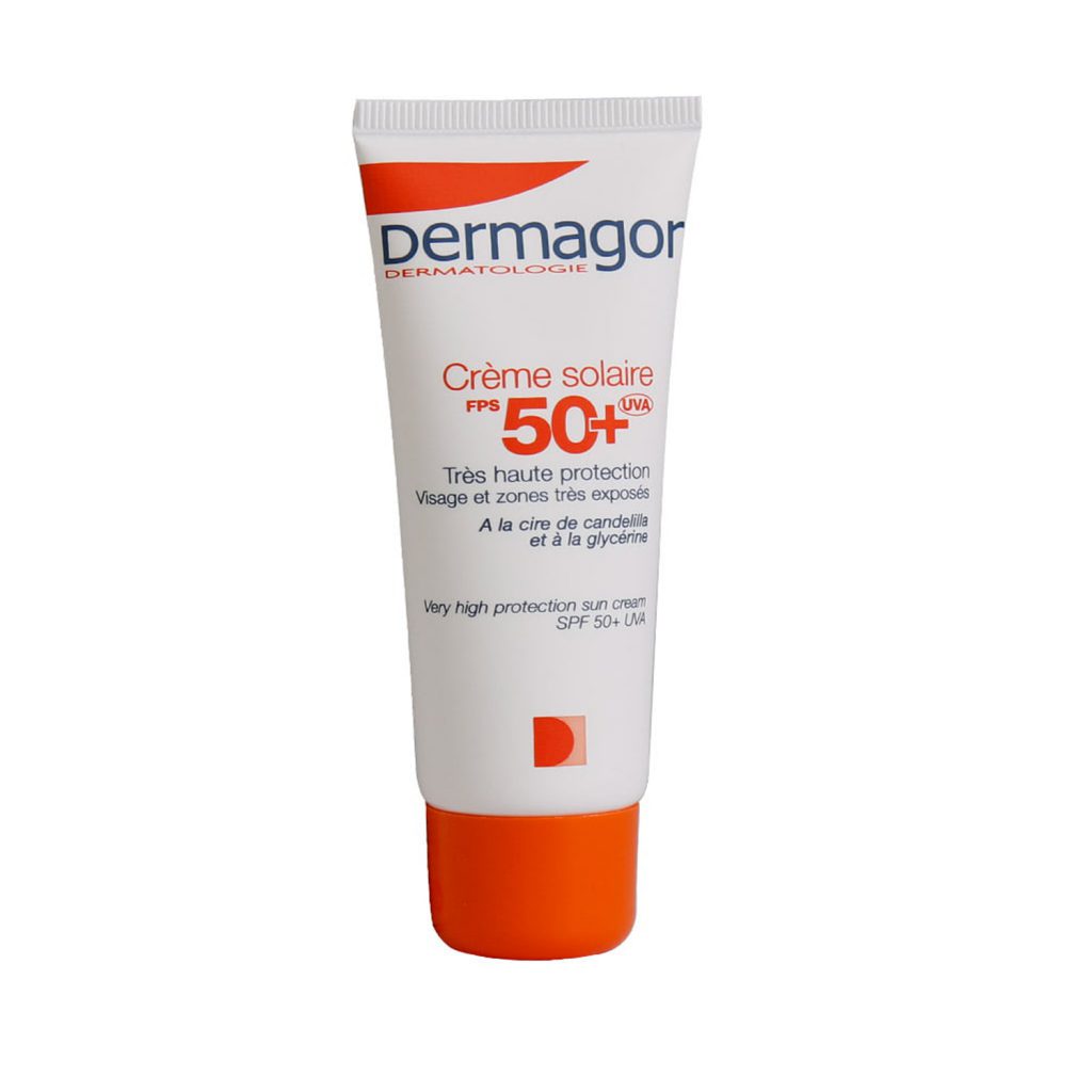 کرم ضدآفتاب بی رنگ +SPF50 درماگور