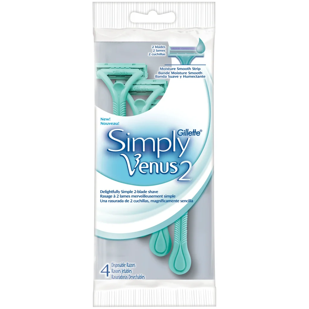 خودتراش Simply Venus ژیلت (4 عددی)