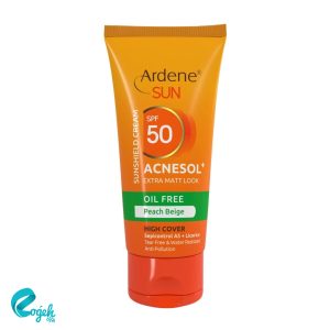 کرم ضدآفتاب SPF50 آکنه سول پلاس آردن (بژ هلویی)