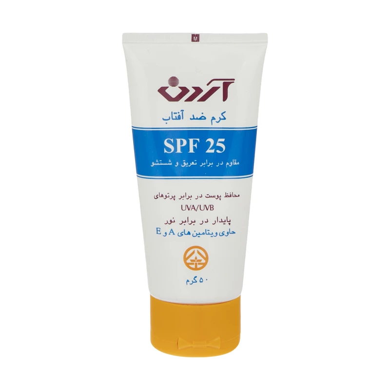 کرم ضد آفتاب فاقد چربی SPF 25 آردن