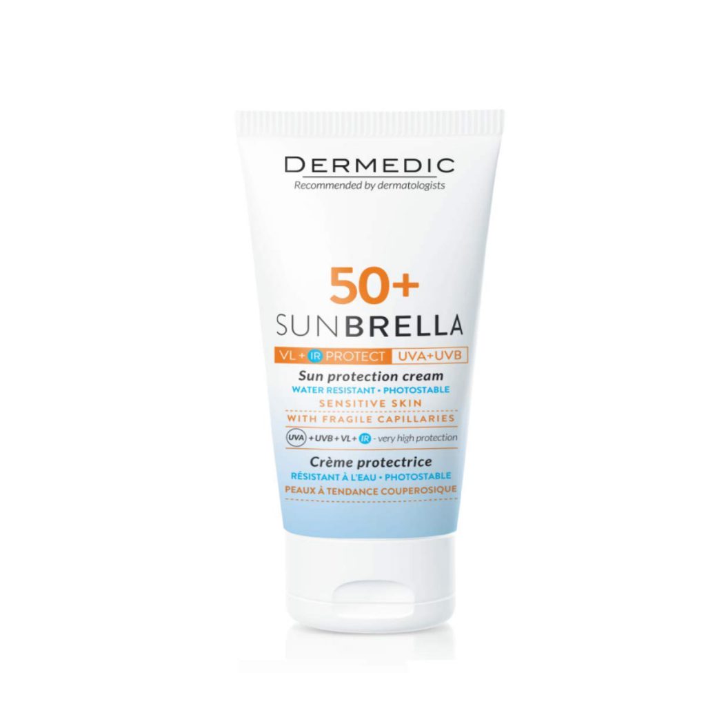 کرم ضد آفتاب پوست حساس spf50 sunbrella درمدیک