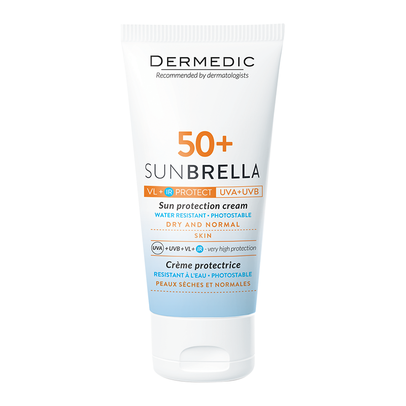 کرم ضد آفتاب پوست نرمال و خشک spf50 sunbrella درمدیک