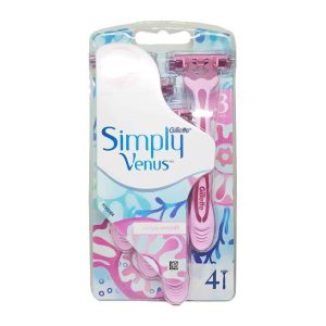 خودتراش Simply Venus III ژیلت ( 4 عددی کارتی)