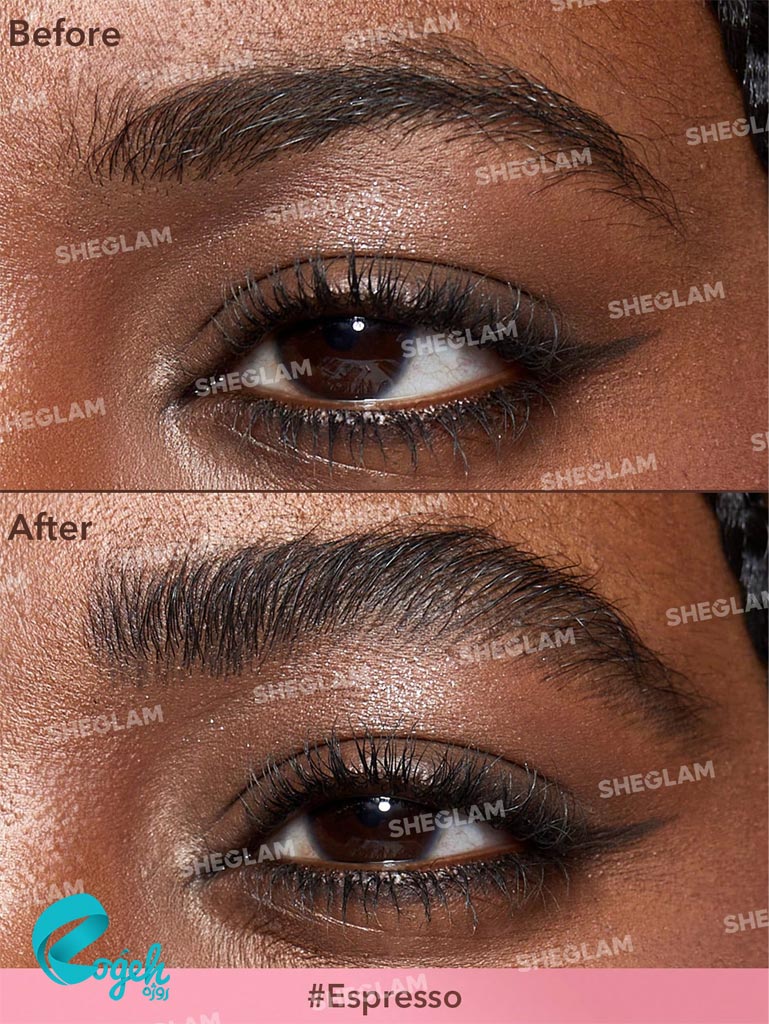 ماژیک ابرو و براش زاویه‌دار شیگلم مدل Brow-Fection