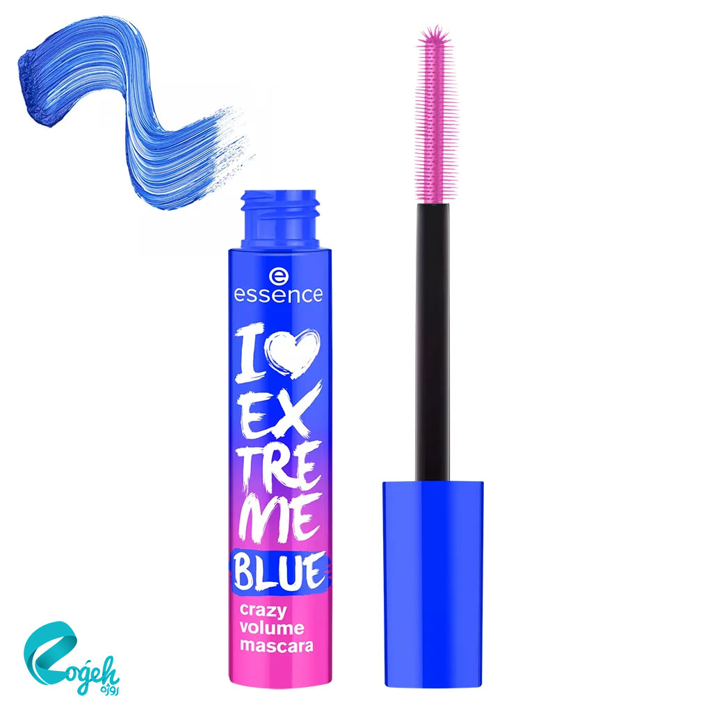 ریمل حجم‌دهنده آبی اسنس مدل I Love Extreme Blue Crazy Volume Mascara حجم 12 میل