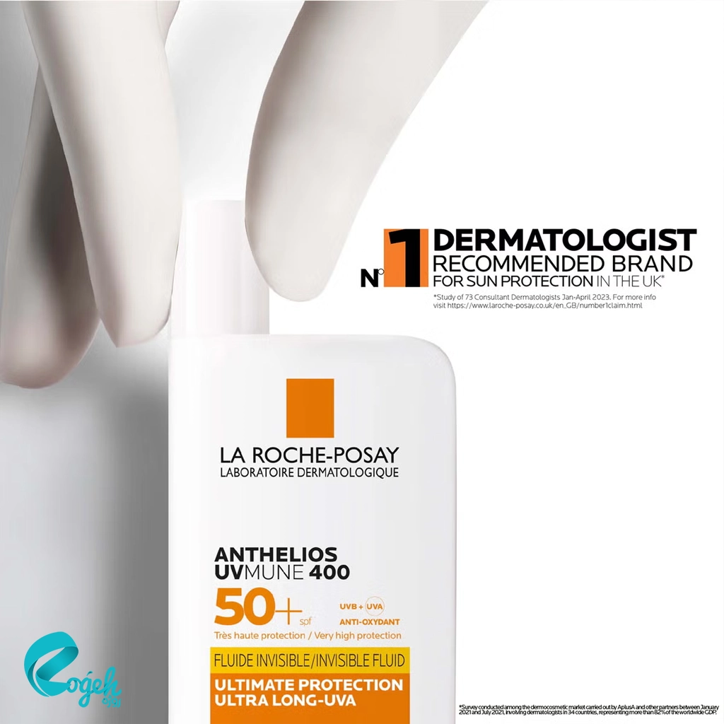 ضد آفتاب فلویید بی رنگ لاروش پوزای +SPF50 مدل آنتلیوس یووی مون 400