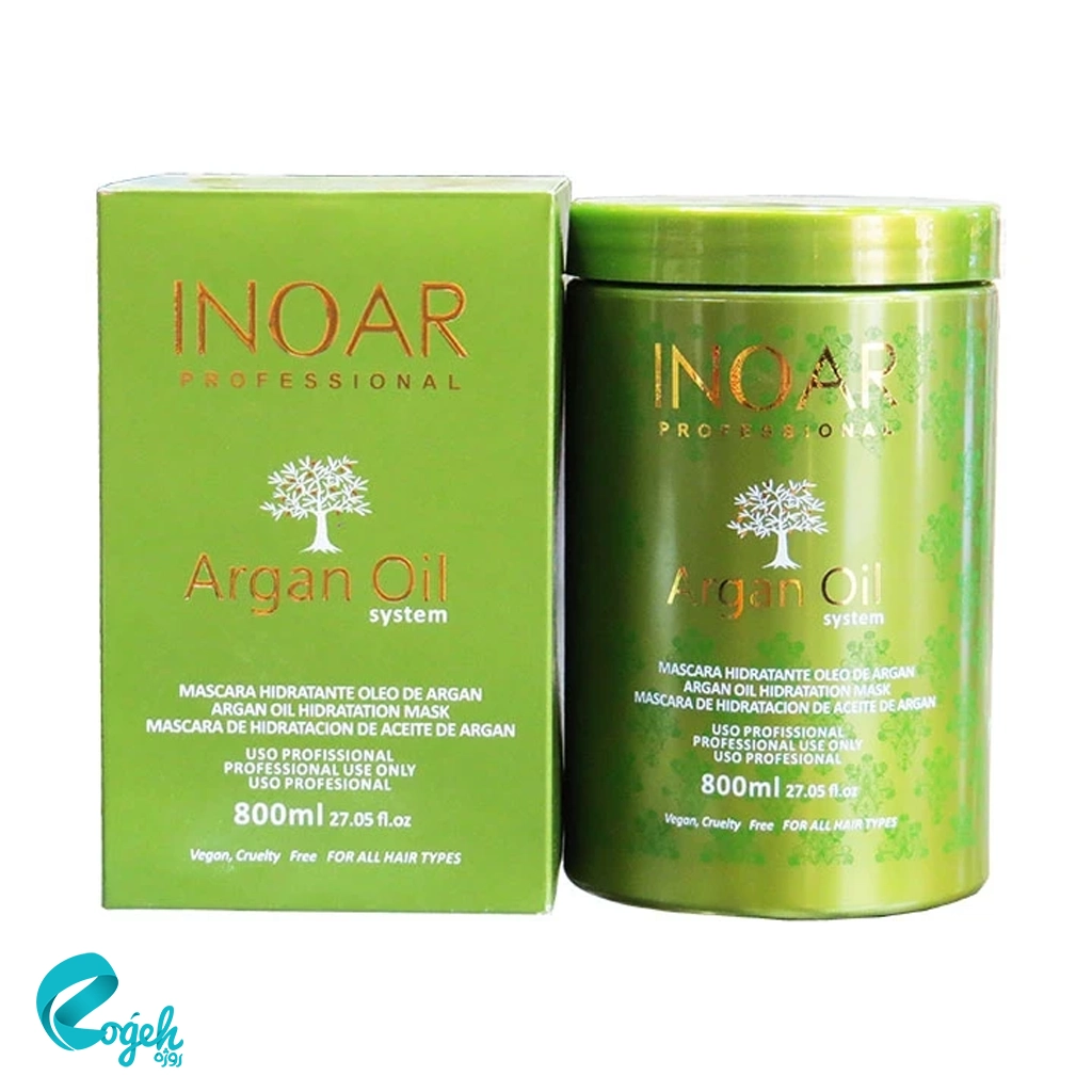 ماسک مو اینوآر مدل روغن آرگان حجم 800 میلی لیتر
