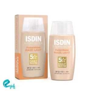 ضد آفتاب رنگ Light فیوژن واتر مجیک ایزدین 50 میلی لیتر SPF50