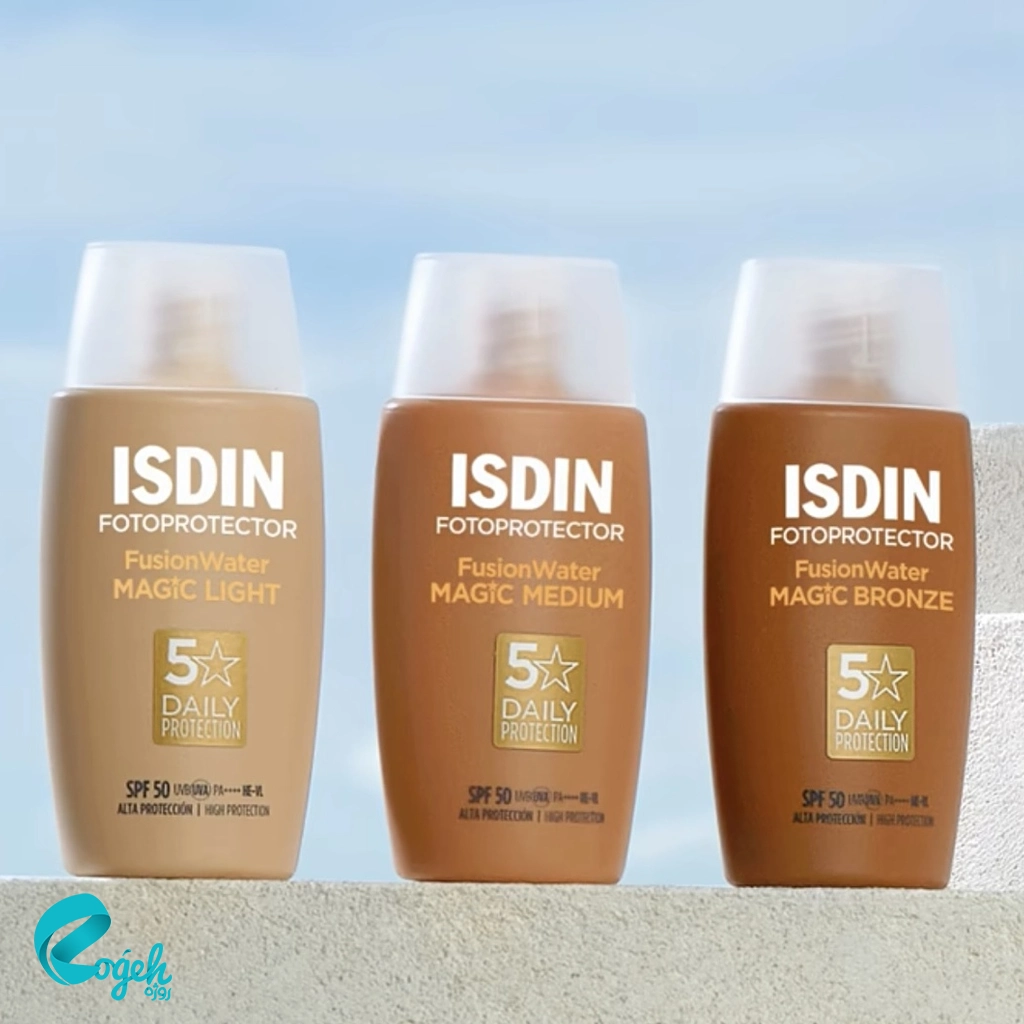 ضد آفتاب رنگی فیوژن واتر مجیک مدیوم 50 میلی‌لیتر  ISDIN SPF 50