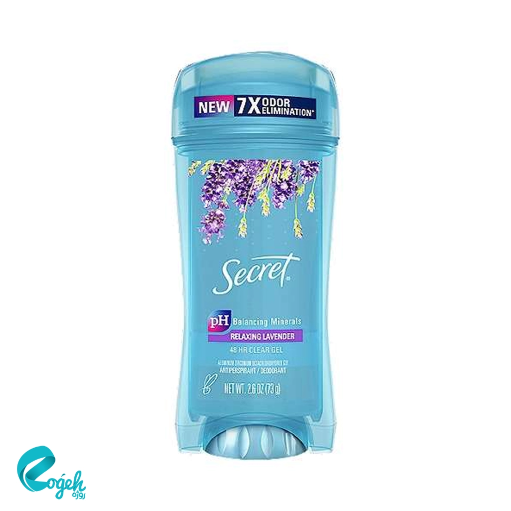 دئودرانت ژله ای سکرت Secret با رایحه Relaxing Lavender  حجم 73 گرم