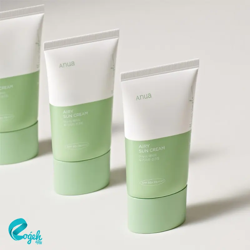 کرم ضد آفتاب تسکین دهنده آنوا spf50 مدل airy