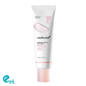 کرم ضد آفتاب تون آپ صورتی PDRN مدی کیوب ۵۰ میل