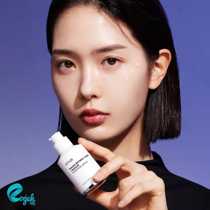 سرم ضدچروک روشن کننده رتینول ۰/۳ ٪ و نیاسین آنوا 30 میل