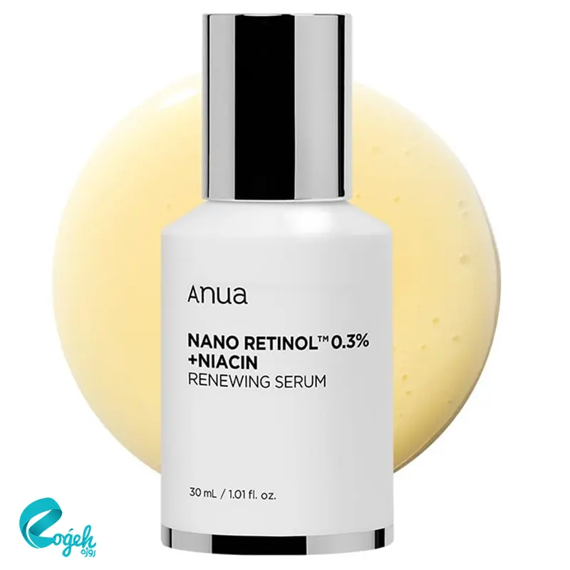 سرم ضدچروک روشن کننده رتینول ۰/۳ ٪ و نیاسین آنوا 30 میل