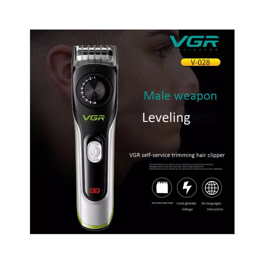 ماشین اصلاح موی صورت و بدن وی جی ار مدل V-028