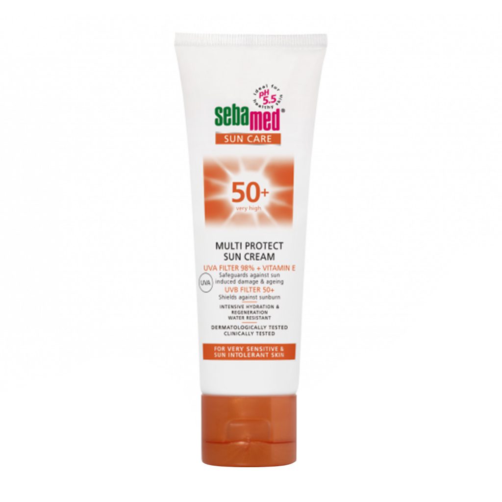 کرم ضد آفتاب و ضد چروک با SPF50 (فاقد عطر) سبامد