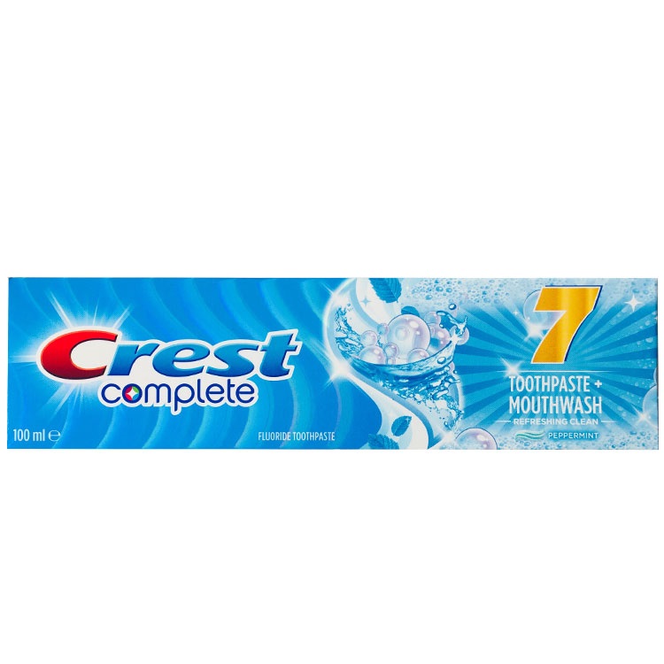 خمیر دندان نعناع کرست مدل Complete 7 + Mouthwash