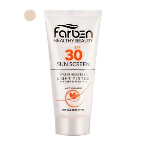 ضد آفتاب انواع پوست spf30 فاربن