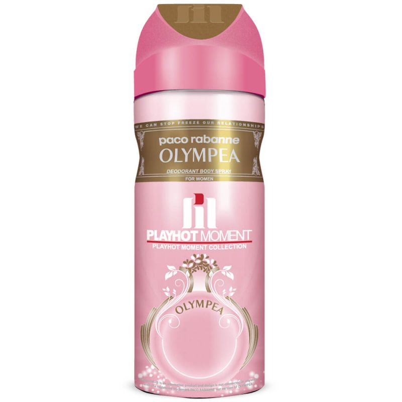 اسپری دئودورانت زنانه پلی هات مومنت مدل Paco Rabanne Olympea