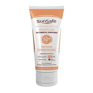 کرم ضد آفتاب سنسی فلوئید SPF50 سان سیف