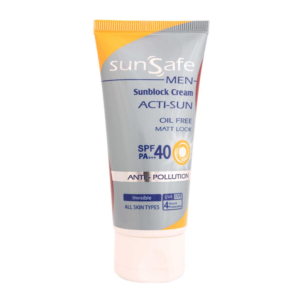 کرم ضدآفتاب آقایان SPF40 سان سیف