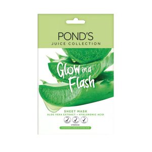 ماسک صورت پوندز سری GLOW IN A FLASH مدل آلوئه ورا